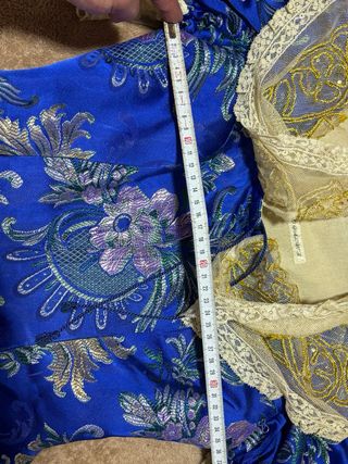 Traje Fallera Azul con Manteletas