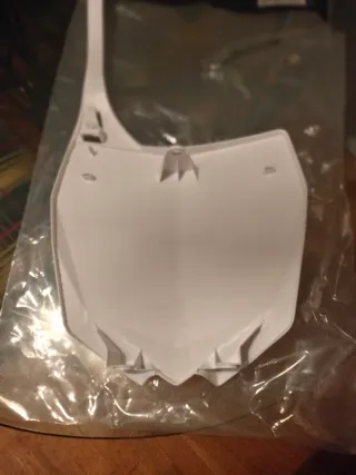 Careta Plana Polisport Yamaha YZ Blanca