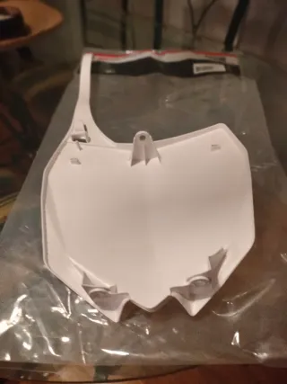 Careta Plana Polisport Yamaha YZ Blanca