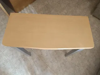 Mesa de cocina madera y metal 39'5cm79cm abierta