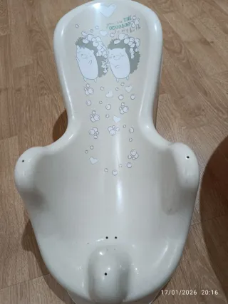 Bañera bebé con asiento y cambiador