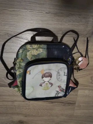 Bolso mochila estampado niña