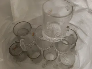 Lote 12 Jarras Cerveza Águila Cristal