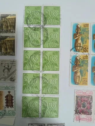 Lote Sellos Egipto años 80