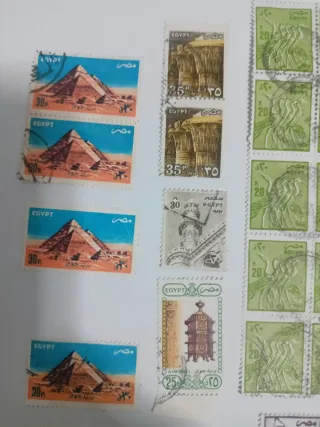 Lote Sellos Egipto años 80