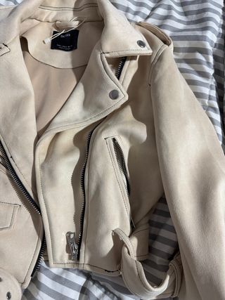 Chaqueta Bomber Beige