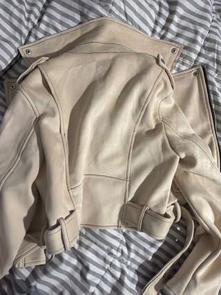 Chaqueta Bomber Beige