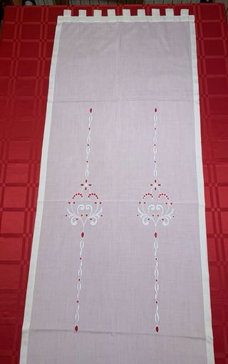 2 Tende a Vetro Ricamate 160x57