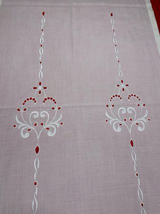 2 Tende a Vetro Ricamate 160x57