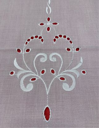 2 Tende a Vetro Ricamate 160x57