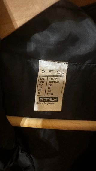 2 Chalecos acolchado negro XL