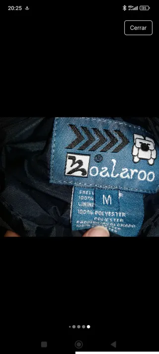 Plumífero reversible azul marino y azul claro