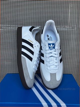 Adidas Samba Blanco Negro Talla 36 Clásico