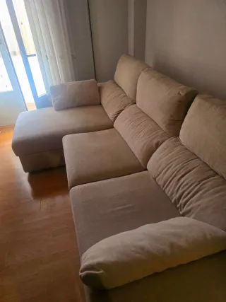 Sofá Chaise Longue Beige