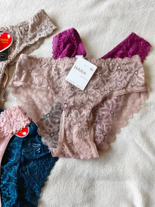 Lote 6 Braguitas Encaje XL