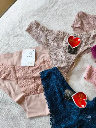 Lote 6 Braguitas Encaje XL