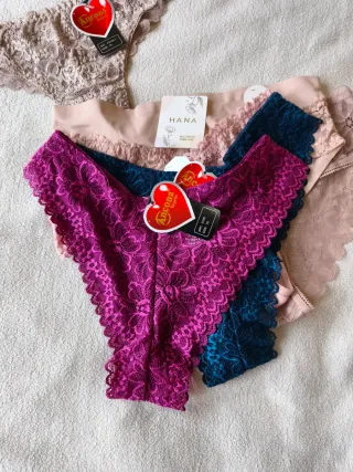 Lote 6 Braguitas Encaje XL