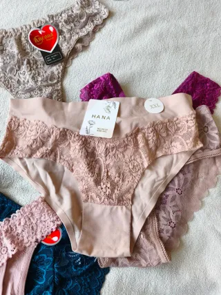 Lote 6 Braguitas Encaje XL