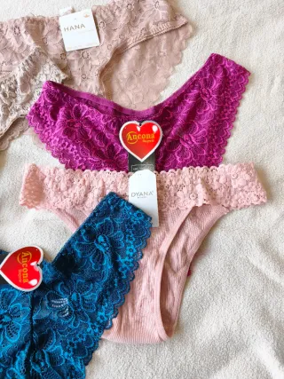 Lote 6 Braguitas Encaje XL