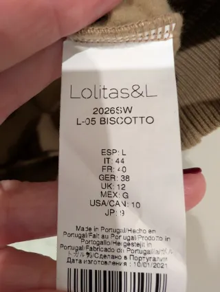 Sudadera Lolitas&L Beige con Estampado