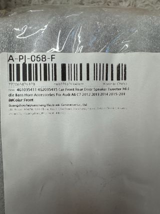 Altavoces Audi A6 /C7 (2012-2018) Nuevos
