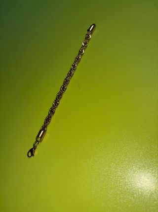 Pulsera Cordón Chapado Oro