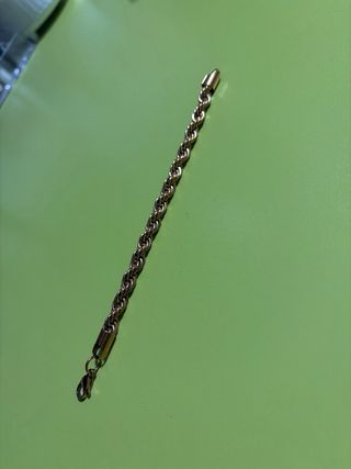 Pulsera Cordón Chapado Oro