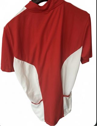 Maglia ciclismo Btwin bianca e rossa L