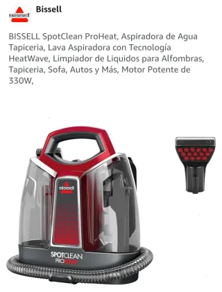 La BISSELL SpotClean ProHeat Aspiradora agua
