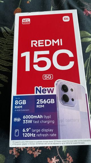 Xiaomi Redmi 15C 5G 8GB RAM 256GB Violeta