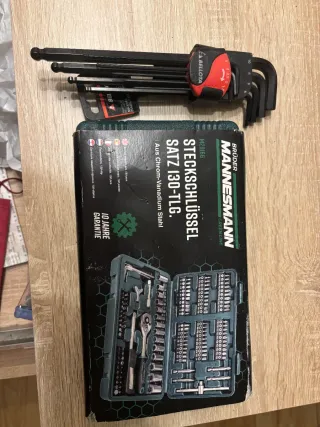 Juego de llaves de vaso Mannesmann 130 piezas