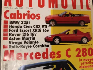 AUTOMÓVIL NÚMERO 186 JULIO DE 1993