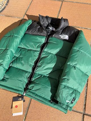 The North Face Chaqueta Verde Negra Talla L