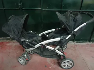 Carrito Gemelar Negro