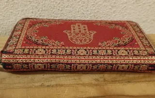 Cartera billetera de tela estampado Hamsa