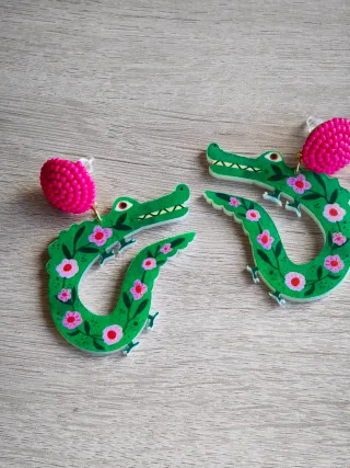 Pendientes Cocodrilo