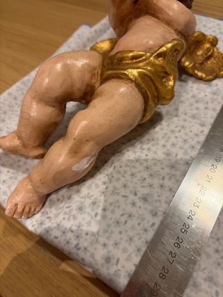 Pareja de angelitos antiguos Oberammergau