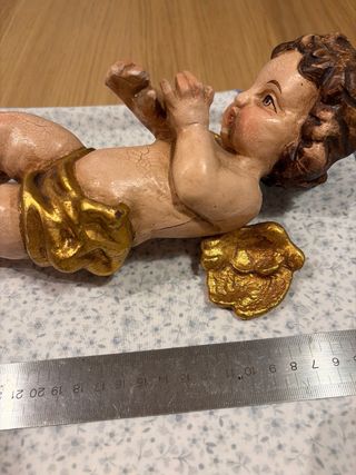 Pareja de angelitos antiguos Oberammergau