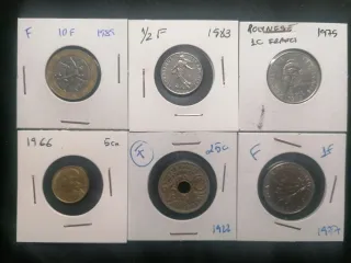 Lote N° 6 Monedas Antiguas Francia