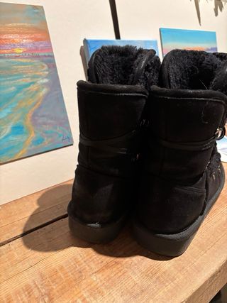 Botas negras de descanso