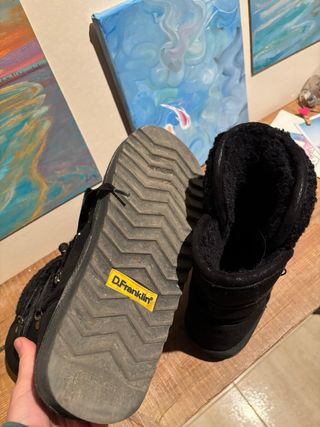 Botas negras de descanso