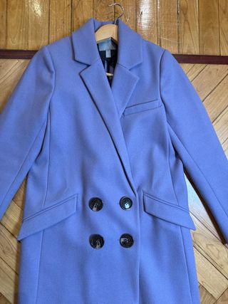 Abrigo blazer lana lila ASOS