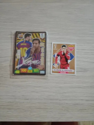 Cromos Messi firmado y Dusan Vlahovic extra