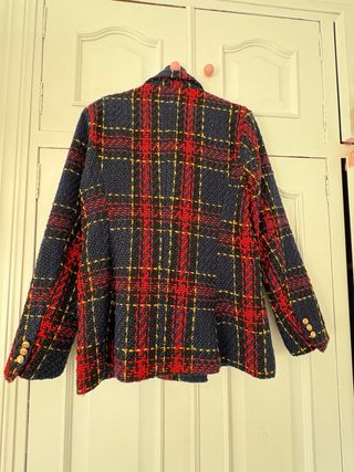 Americana Tweed Cuadros ZAC & ZOE Nueva