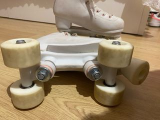 Patines en línea blancos talla 36 se regala funda