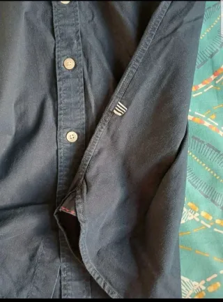 Camisa Tommy Hilfiger Stretch Azul Masculina