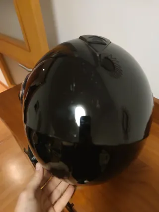 Casco Moto LS2 Strobe Talla M Negro + Cardo