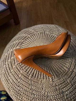 Zapatos tacón marrones sin estrenar