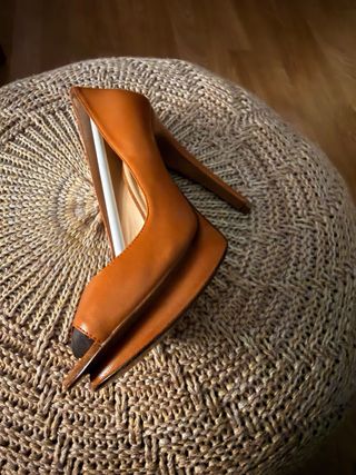 Zapatos tacón marrones sin estrenar