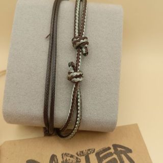 Braccialetti Barter mod 305 verdeacqua e marrone